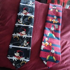 Disney Black and Red Character Ties